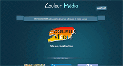 Desktop Screenshot of couleur-media.fr