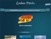 Tablet Screenshot of couleur-media.fr
